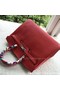 Hermes Birkin 35CM Tote Bag Red Litchi Leather BK35 Silver Replica