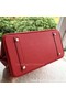 Hermes Birkin 35CM Tote Bag Red Litchi Leather BK35 Silver Replica
