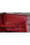 Hermes Birkin 35CM Tote Bag Red Ostrich Leather BK35 Gold Replica