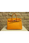 Hermes Birkin 35CM Tote Bag Yellow Original Leather BK35 Gold Replica