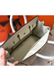 Hermes Birkin 40 Handmade Bag In White Clemence Leather Replica