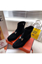 Hermes Black Suede Saint Honore Ankle Boots Replica
