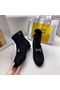 Hermes Black Suede Saint Honore Ankle Boots Replica