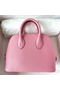 Hermes Bolide 1923 Mini Handmade Bag In Rose Confetti Chevre Mysore Leather Replica