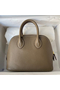 Hermes Bolide 1923 Mini Handmade Bag In Taupe Chevre Mysore Leather Replica