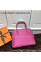 Hermes Bolide 31CM Calfskin Leather Tote Bag B3302 Rose Replica