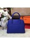Hermes Bolide Original Leather Tote Bag B1007 Blue Replica