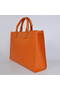 Hermes Briefcase 40CM Clemence Leather Bag Orange Replica
