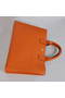 Hermes Briefcase 40CM Clemence Leather Bag Orange Replica