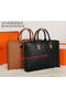 Hermes Briefcase Grainy Calf Leather H8253 Wheat Replica