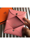 Hermes Calvi Card Holder In Pink Epsom Leather Replica