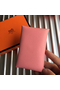 Hermes Calvi Card Holder In Pink Epsom Leather Replica