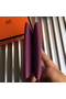 Hermes Calvi Card Holder In Purple Epsom Leather Replica