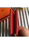 Hermes Calvi Card Holder In Red Epsom Leather Replica