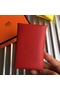 Hermes Calvi Card Holder In Red Epsom Leather Replica