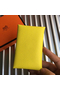 Hermes Calvi Card Holder In Yellow Epsom Leather Replica