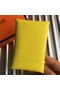 Hermes Calvi Card Holder In Yellow Epsom Leather Replica