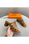 Hermes Celena Sandals 50mm In Brown Calfskin Replica