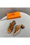 Hermes Celena Sandals 50mm In Brown Calfskin Replica