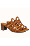 Hermes Celena Sandals 50mm In Brown Calfskin Replica