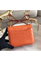 Hermes Constance 18 Handmade Bag In Orange Ostrich Leather Replica