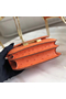 Hermes Constance 18 Handmade Bag In Orange Ostrich Leather Replica