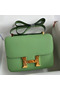 Hermes Constance 24 Handmade Bag In Vert Criquet Epsom Calfskin Replica