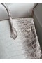 Hermes Diamond Birkin 25cm In Himalaya Niloticus Crocodile Skin Replica