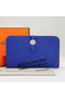 Hermes Dogon Combined Wallet A508 RoyalBlue Replica