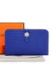 Hermes Dogon Combined Wallet A508 RoyalBlue Replica