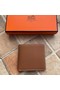 Hermes espom leather Wallet H2296 brown Replica