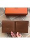 Hermes espom leather Wallet H2296 brown Replica