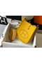 Hermes Evelyne III TPM Bag In Yellow Clemence Leather Replica