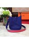 Hermes Evelyne mini 17cm Messenger Bag Original Calf Leather H1187 Blue Replica