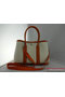 Hermes Garden Party 30CM Bag Fabric Orange Replica