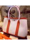 Hermes Garden Party 36cm Tote Bags Canvas HGP1927 Orange Replica