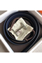 Hermes H d'Ancre Reversible Belt In Sapphire/Ardoise Leather Replica
