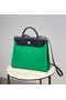 Hermes Herbag 31CM Original Canvas Leather & Calfskin 48887 green&black Replica