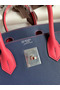 Hermes HSS Birkin 30 Bicolor Bag in Blue Saphir and Rose Lipstick Epsom Calfskin Replica