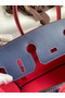 Hermes HSS Birkin 30 Bicolor Bag in Blue Saphir and Rose Lipstick Epsom Calfskin Replica