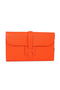 Hermes Jige Clutch Bag Calfskin Leather HQ864 Orange Replica