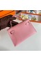 Hermes Kelly 19cm Shoulder Bags Epsom Leather KL19 Gold hardware pink Replica