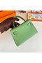 Hermes Kelly 19cm Shoulder Bags Epsom Leather KL19 Silver hardware Avocado Green Replica