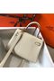 Hermes Kelly 20cm Bag In Craie Clemence Leather GHW Replica