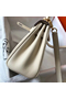 Hermes Kelly 20cm Bag In Craie Clemence Leather GHW Replica
