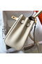 Hermes Kelly 20cm Bag In Craie Clemence Leather GHW Replica