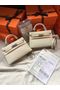 Hermes Kelly 22cm Handle Bag Epsom Leather KL22 Cream Replica