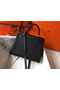 Hermes Kelly 25cm Retourne Bag In Black Clemence Leather Replica