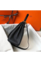 Hermes Kelly 25cm Retourne Bag In Black Clemence Leather Replica