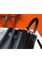 Hermes Kelly 25cm Retourne Bag In Black Clemence Leather Replica